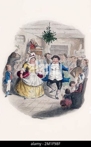 Mr Fezziwig S Ball Illustration By John Leech For A Christmas Carol