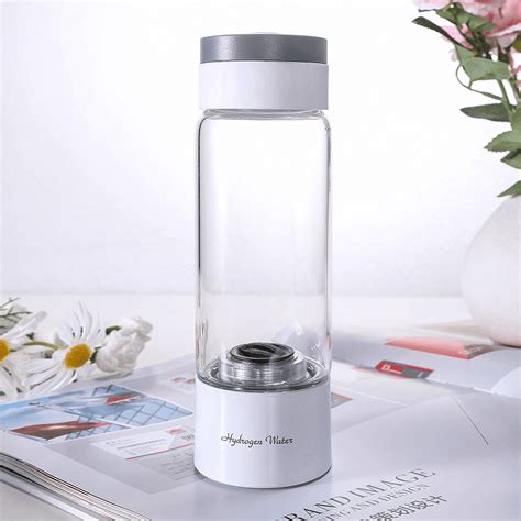 ALKA Portable Hydrogen Rich Water Ionizer 380ml Glass Bottle With