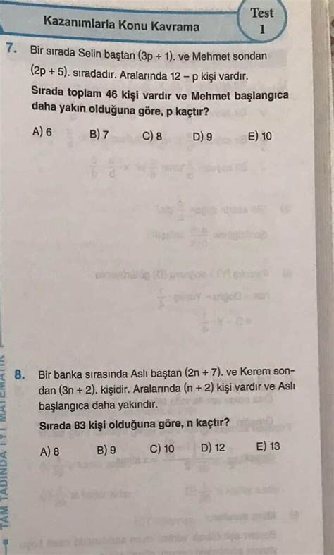 Matematik Say Problemleri Yks Tyt Sorumatik