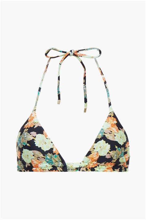 Camilla Floral Print Triangle Bikini Top Endource