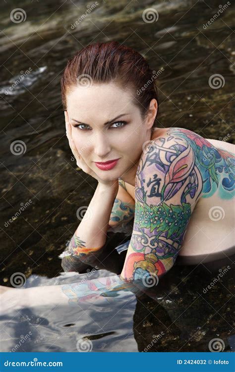 Nude Tattooed Woman Stock Photo Image Of Individual