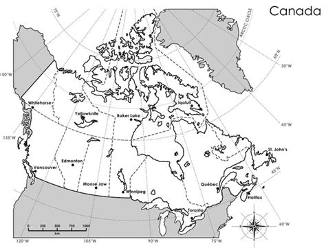 Latitude and longitude basics for the modern explorer! | 60°N 95°W ...