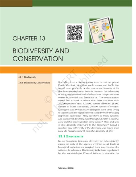 Solution Class Th Chapter Biodiversity And Conservation Ncert Pdf