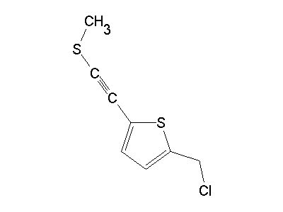 2 Chloromethyl 5 2 Methylsulfanyl Ethynyl Thiophene C8H7ClS2