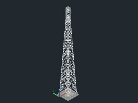 Lado Autosoportada Torre En Autocad Cad Kb Bibliocad