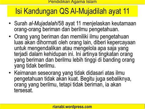 Makna Surah Al Mujadilah Ayat 11 – Brain