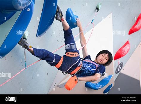 Le Bourget France 10th Aug 2024 Ai Mori JPN Sport Climbing