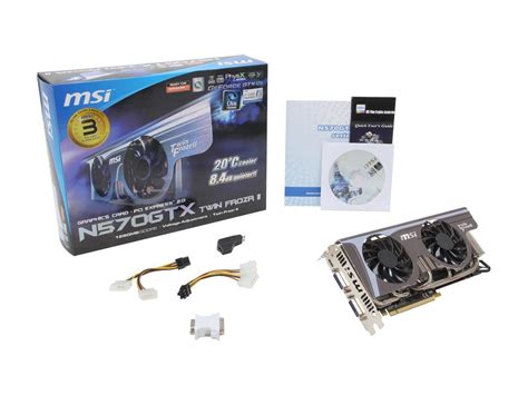 MSI GeForce GTX 570 Fermi Video Card N570GTX Twin Frozr II Newegg