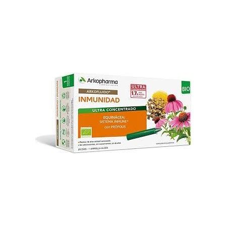 ARKOFLUIDO INMUNIDAD ECHINACEA CON PROPOLIS BIO 20 AMPOLLAS 15 ML