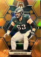 Jason Kelce 2023 Mosaic 196 Honeycomb SSP Price Guide Sports Card