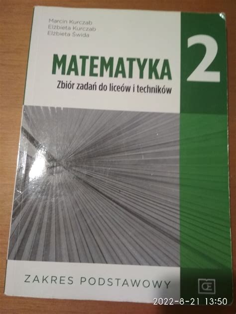 Matematyka 2 Zbiór zadań dla liceów i techników Wrocław Kup teraz