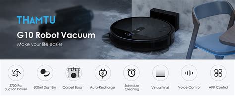 Amazon Thamtu G Robot Vacuum With Pa Strong Suction Super