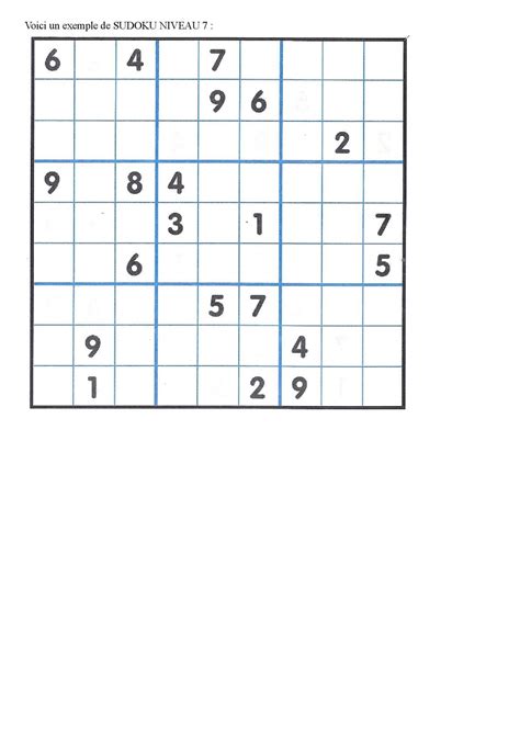 Calam O Voici Un Exemple De Sudoku Niveau