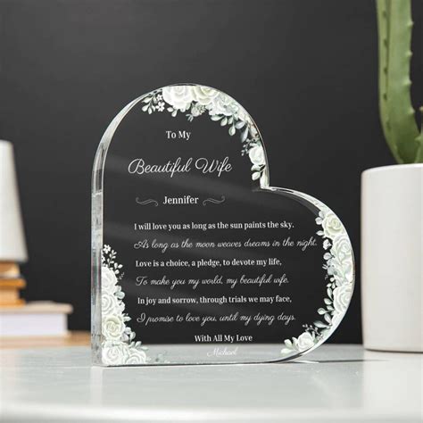 Personalized Wife Gift, Newlywed Honeymoon Present, Romantic Gifts for ...