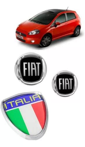 Kit Emblemas Diant E Traseiro Fiat Escudo It Lia Do Punto