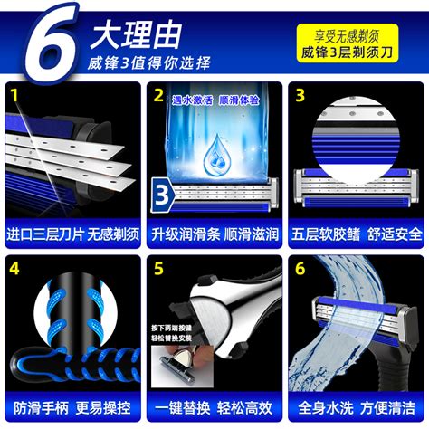 Gillette Weifeng 3 Manual Razor 3 Layer Blade Men S Geely Sharp Razor