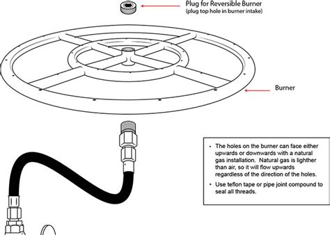 Typical Natural Gas Burner Configuration - Celestial Fire Glass