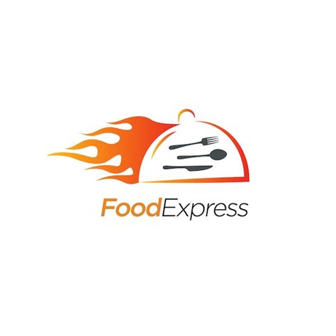 Food Express Logo Design Vetor Premium