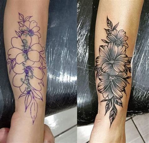 Flower Cover Up Tattoos Forearm Cover Up Tattoos Cover Up Tattoos For