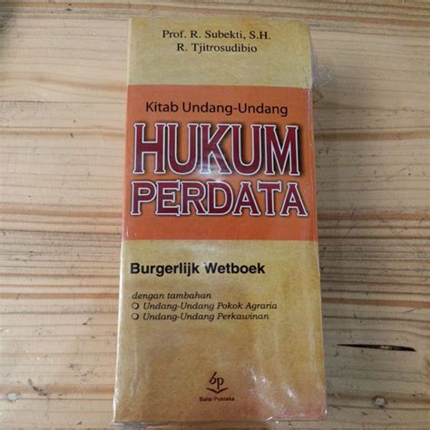 Jual Kitab Undang Undang Hukum Perdata Burgerlijk Wetboek Shopee