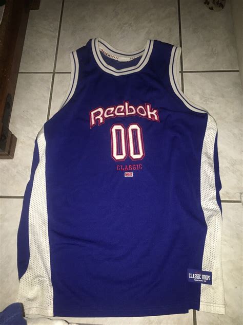 Reebok Classic Hoops Mens Basketball Jersey Vintage M… - Gem