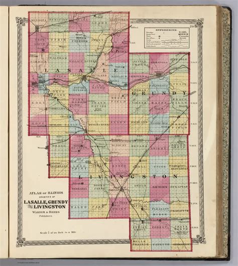 Old maps of McLean County, Illinois