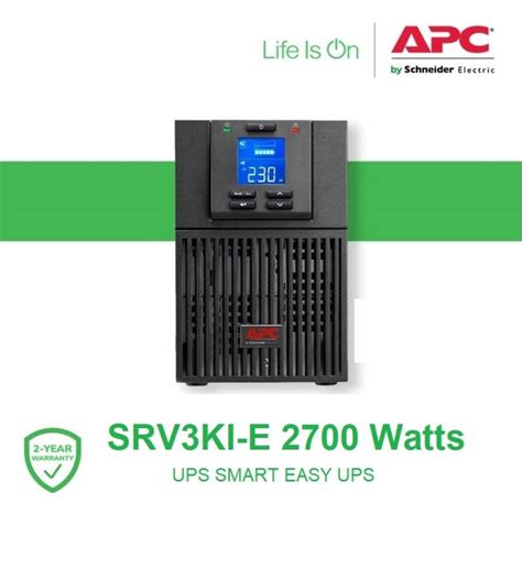 Apc Srv3ki E Easy Ups On Line Srv 3000va 2700w 230v Lazada Ph