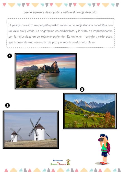 Comprensión Lectora Descripciones De Paisajes