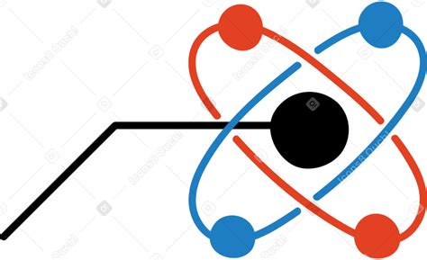 Diagram with atom molecules PNG, SVG