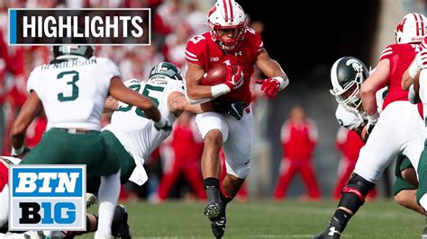 MSU vs. Wisconsin Badgers football video highlights, score