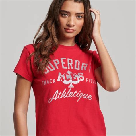 College Scripted Graphic T Shirt Superdry