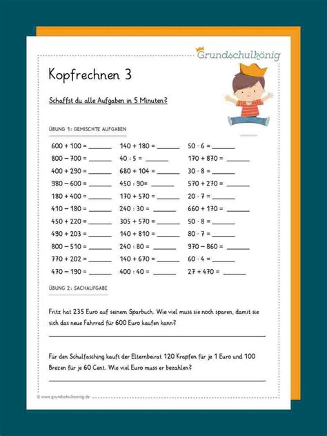 Kopfrechnen Lernen Tipps Schule Kopfrechnen Mathematik Lernen