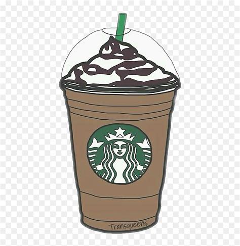 Coffee Tea Starbucks Latte - Cute Starbucks Drawings, HD Png Download - vhv