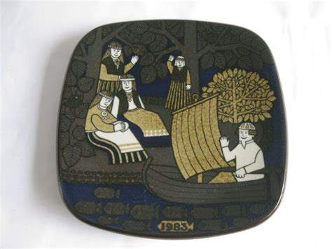 Arabia Finland Kalevala Wall Plate Finish Raija Uosikkinen Etsy