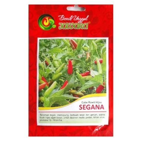 Jual Cabe Rawit Hijau Segana Pack Gram Benih Bibit Cabai Jawara