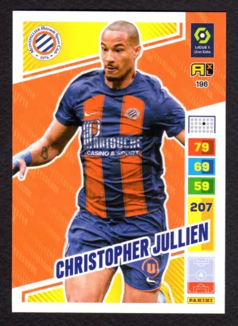 CARTE PANINI ADRENALYN XL 2023 24 Ligue 1 196 Christopher JULLIEN