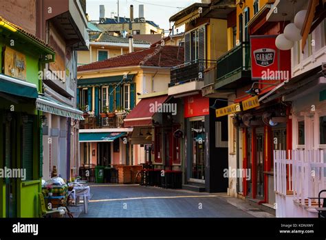Architecture Of The Old Town Of Lefkada In Greece Stock Photo Alamy