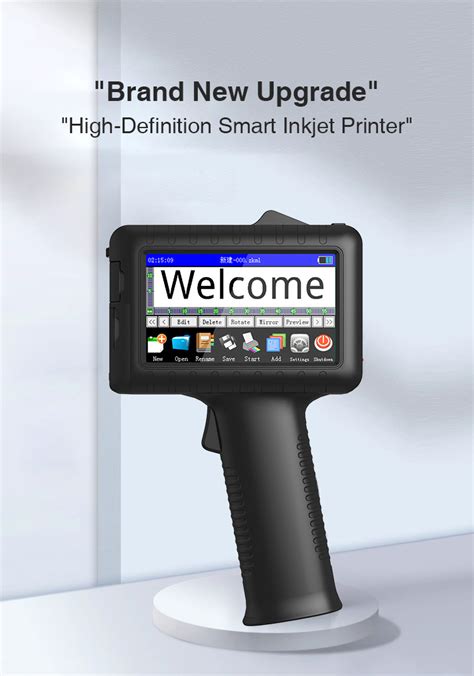 Tij Handheld Inkjet Printer With Solvent Ink Mm Printing For