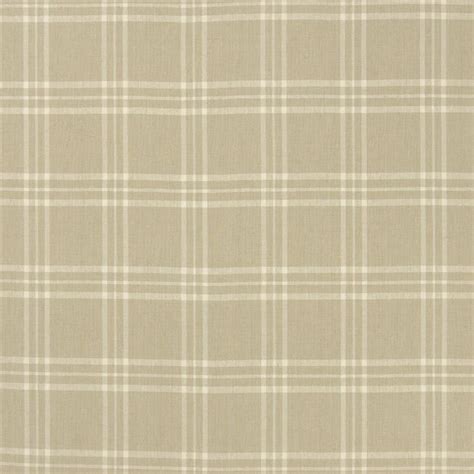 Ralph Lauren Cross Wind Plaid Cream Linen Fabric Frl164 02 Mk Home