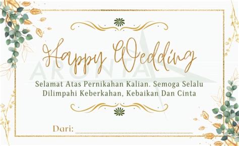 TERMURAH | Kartu Ucapan Happy Wedding - Kartu Ucapan Pernikahan - Kartu ...