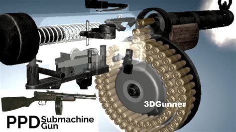 D Animation Facts How A Ppd Submachine Gun Works