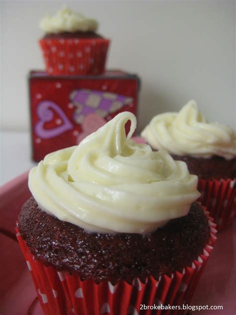 2 Broke Bakers Low Calorie Red Velvet Cupcakes