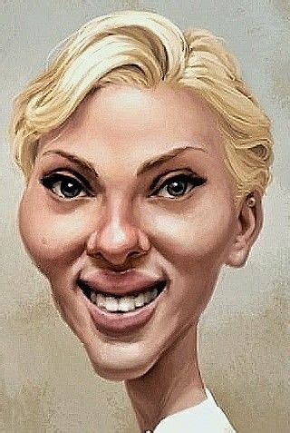 Scarlett Johansson Funny Caricatures Celebrity Caricatures Celebrity