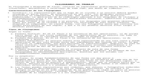 Flujogramas De Trabajo Docx Document