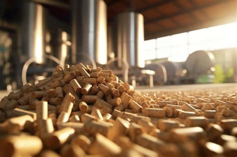 Premium Photo | Production of biocombustible biomass wood pellet at the ...