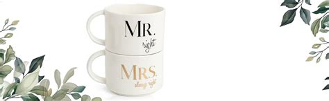 Weddingtree Set Di Tazze Mr Right Mrs Always Right Regalo Di Nozze