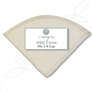 V Cone Pourover Reusable Cloth Coffee Filter Made In Canada Of Hemp