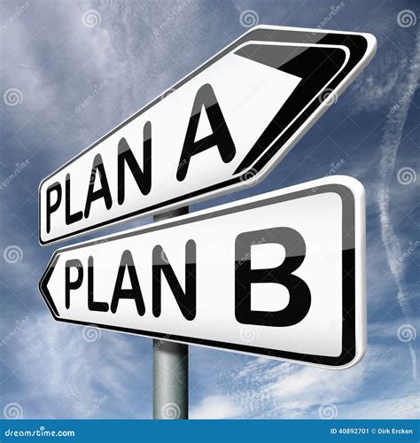 Plan A Or B Alternative Choices Stock Illustration Image 40892701