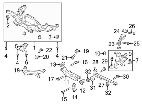 Ford Taurus X Bushing Arm Trailing Rear Upper 2wd Awd Fwd