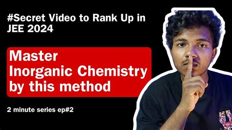 How To Study Inorganic Chemistry Like A Pro Solved In Minutes